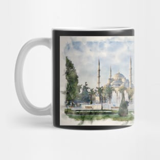 The Blue Mosque or Sultan Ahmet in Istanbul, Turkey Mug